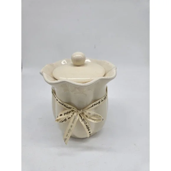 Ceramic Candle Holder Sweet Things In Life, Heart Felt  Wishes