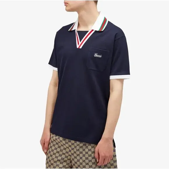 Gucci Men’s Skipper Collar Polo Size:XXL