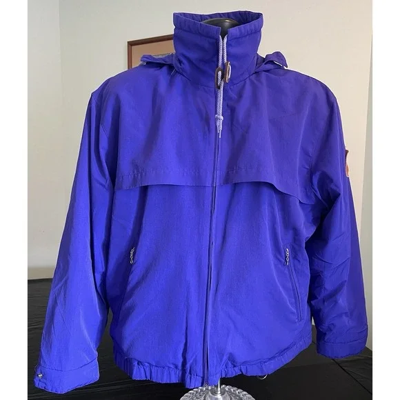 Ralph Lauren Jacket Hoodie Womens S Blue Full Zip Pockets Lined Insulated Coat
