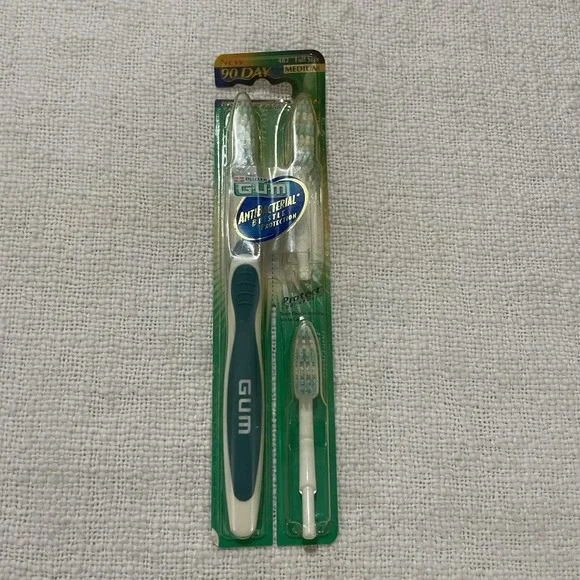 NEW Butler GUM Protect‎ 90 Day w/Head RARE Toothbrush SOFT  Vintage RARE 90's
