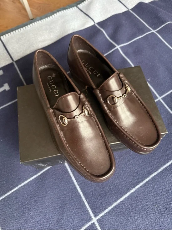 Tom Ford Era Gucci Dark Brown Leather Horsebit Loafers