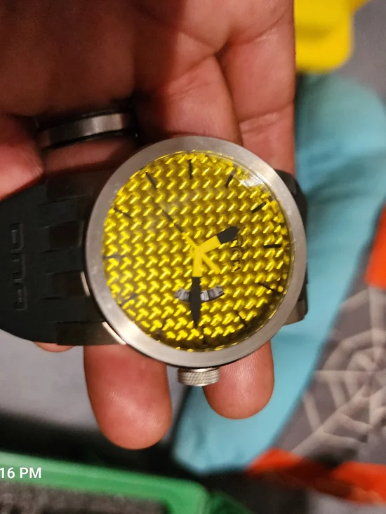 Invicta Yellow Dial Silicone Strap Watch