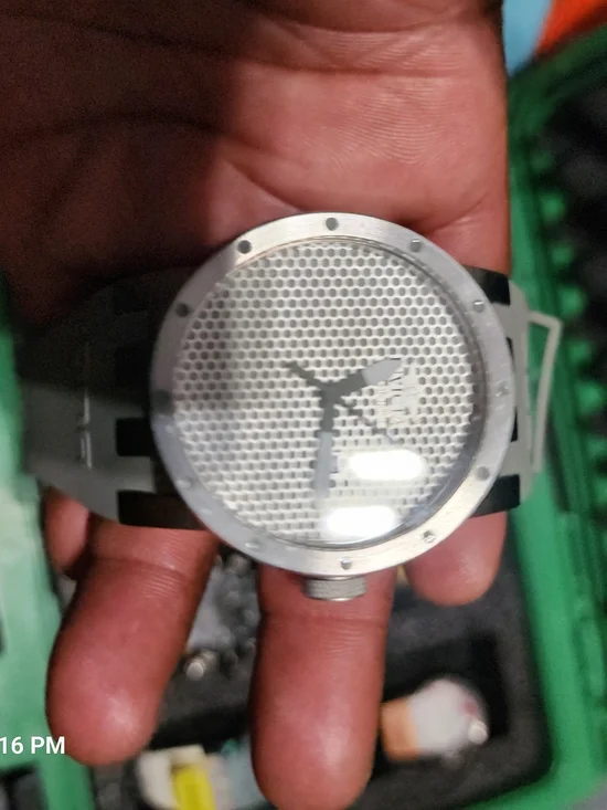 Invicta Silver and White Men's Watch with Mesh Dial