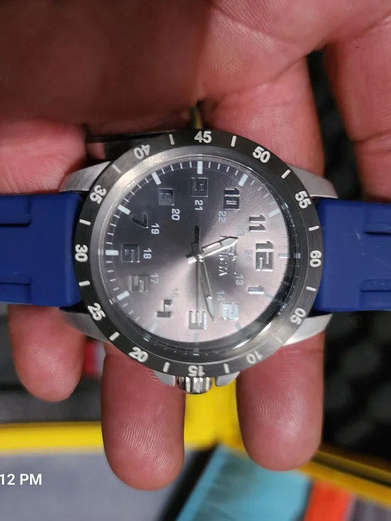 Invicta Blue Silicone Strap Men's Sport Watch