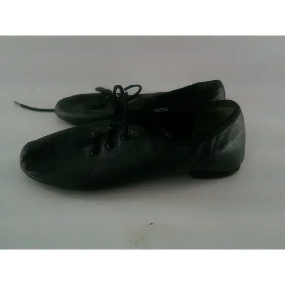 Pre-Owned Dance Jazz Shoes So Danca Kids 12M Lace Up Leather Slip On