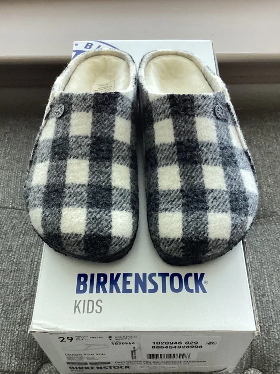 Birkenstock Zermatt Genuine Shearling Lined Slipper (Toddler Kid), size 11 US