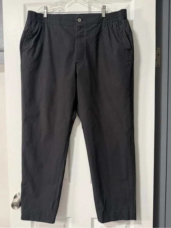 Gucci Men's Gray 100% Cotton Elastic Waist Trousers Pants Size IT 54