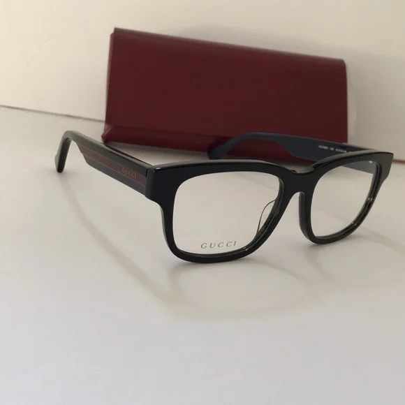Gucci GG1303O 006  Black Square Acetate Eyeglasses