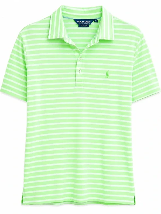 Polo Golf Ralph Lauren Men’s Green Stripe Polo Shirt