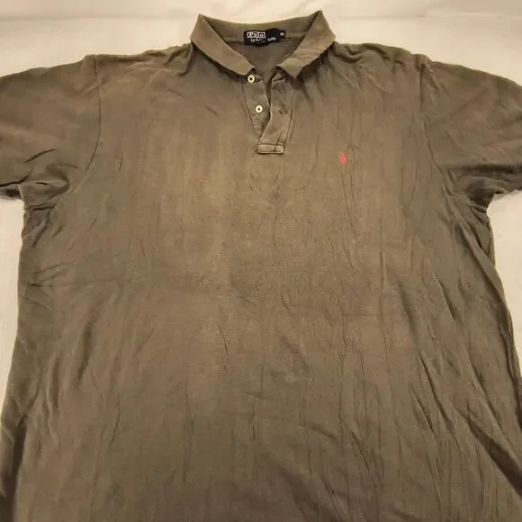 Polo by Ralph Lauren Short Sleeve Collared Polo Shirt Mens Size 2XL Olive Green