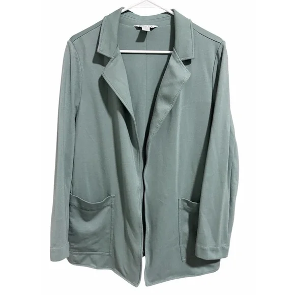 Athleta Eastbound Blazer Gray Sage Jacket Women's Size‎ 14