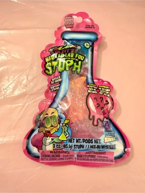 Mad Lab Lab Fou Stuph Toy - Pink
