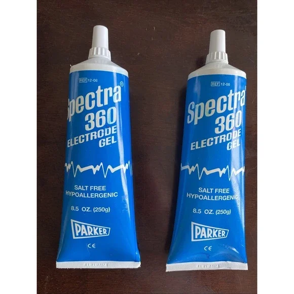 (2 pack)SPECTRA 360 ELECTRODE CONDUCTIVE GEL ECG GEL 8.5 oz
