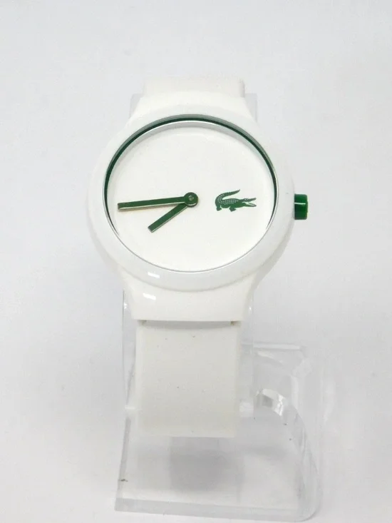 Lacoste Coa Watch White Dial Logo Silicone Band Unisex Sporty lc 90.4 47 2642