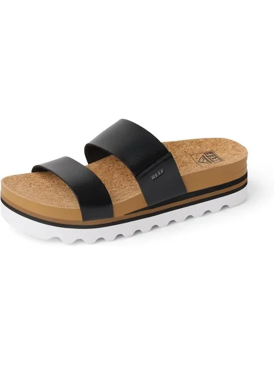Women's Black Arch Support Ultra Soft Cushion Footbed Platform Sandal Shoes