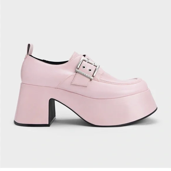 Charles & Keith Pink Platform Shoes