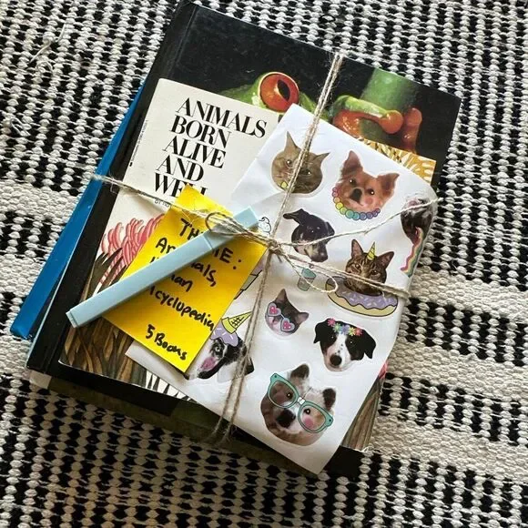 Kids book bundle animals books and human encyclopedia lot bundle