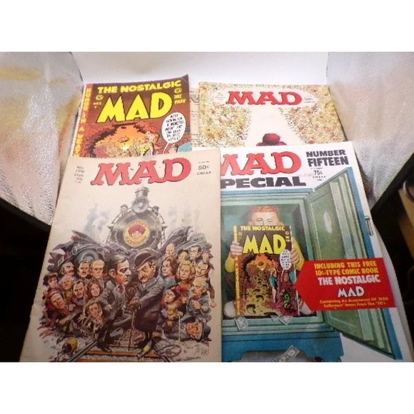 MAD Magazine 1975 4 Issues The Nostalgic Special Godfather 2 No cover 1‎ Cracked