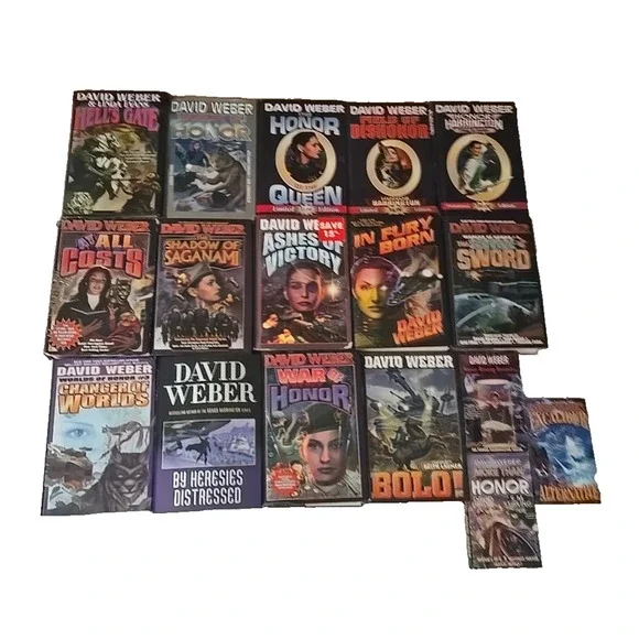 Lot of 17 Changer of Worlds David Weber War Military Paperback‎ Hardcover Books