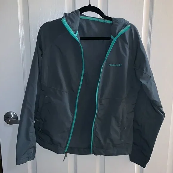 Avalanche Rain Jacket Grey and Teal