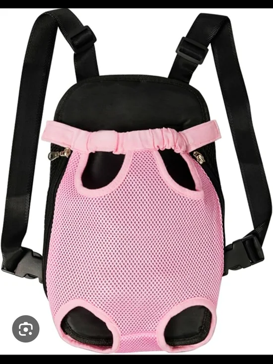 Pink Mesh Front Pet Carrier Backpack