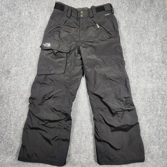 The North Face HyVent Snow Pants Black Waterproof Cargo Ski Snowboard Mens L