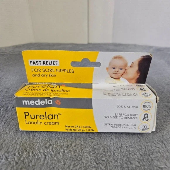 Medela Purelan Lanolin Cream 1.3oz 37g Sore Nipple Relief 100% Natural New