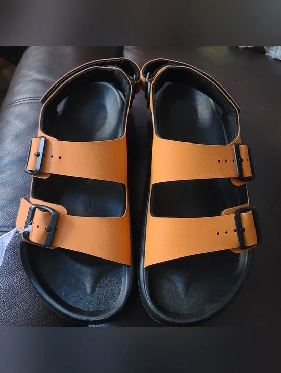 Birkenstock Mogami Terra Burnt Orange Sandals NWOB Size 41 / Men 8 Women 10