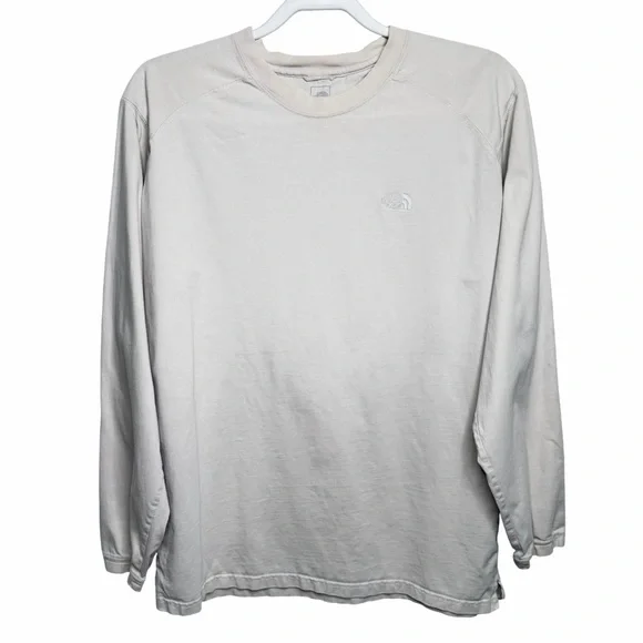 The North Face A5 Series Long‎ Sleeve Cotton Tee Off White Sz L