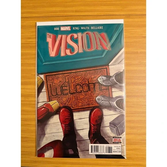 The Vision 008 Marvel Comic Book‎ King Walta Bellaire Direct Edition