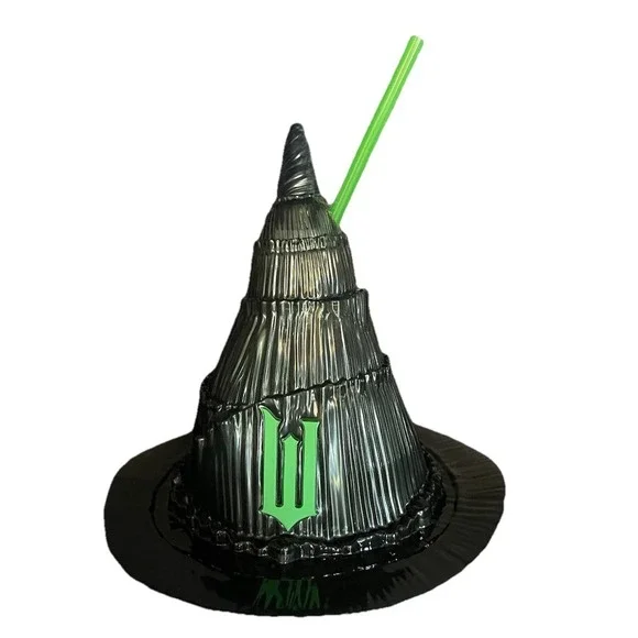 Wicked 2024 Regal Exclusive Elphaba Witch Hat‎ Sipper Cup w/Straw-USED/EXCELLENT
