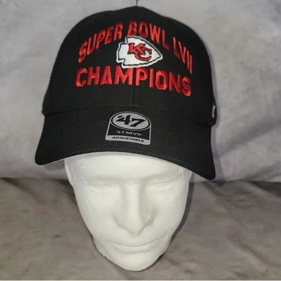 NEW ’47 Brand Kansas City Chiefs SuperBowl LIV Champions Hat OSFA Adjustable NFL
