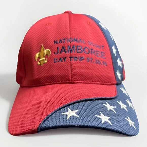 National Boy Scout Jamboree 2010 Hat‎ Fleur de Lis Stars Ball Cap Raleigh NC
