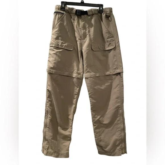 North Face Men’s Convertible Hiking Utility Cargo Pants Tan Size Medium