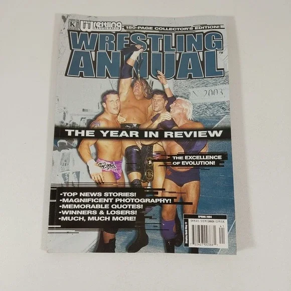 SPRING 2004 WRESTLING ILLUSTRATED ANNUAL MAGAZINE RANDY ORTON TRIPLE H RIC FLAIR