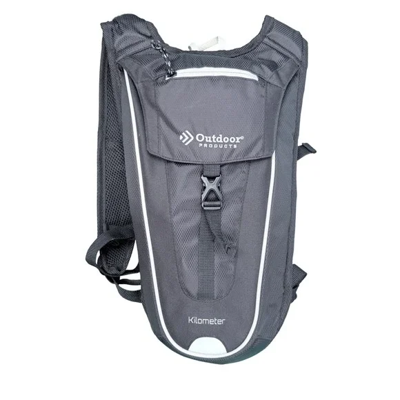 Outdoor Products Kilometer Hydration Pack Men OS Gray 2L Bladder Backpack Hiking