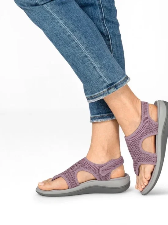 Knit Sport Sandals in Mauve - Comfortable Women's Sandals
