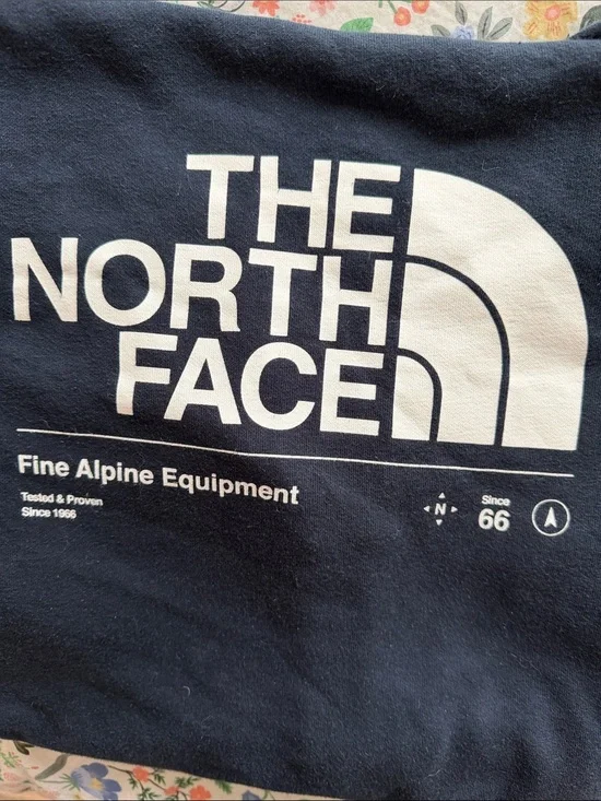 The North Face Men’s Navy Full-Zip Hoodie with Logo
