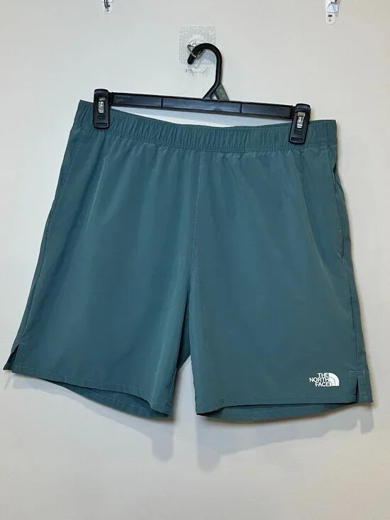 The North Face Men's Wander Shorts Teal Size Large Elastic Waist 3 Pocket