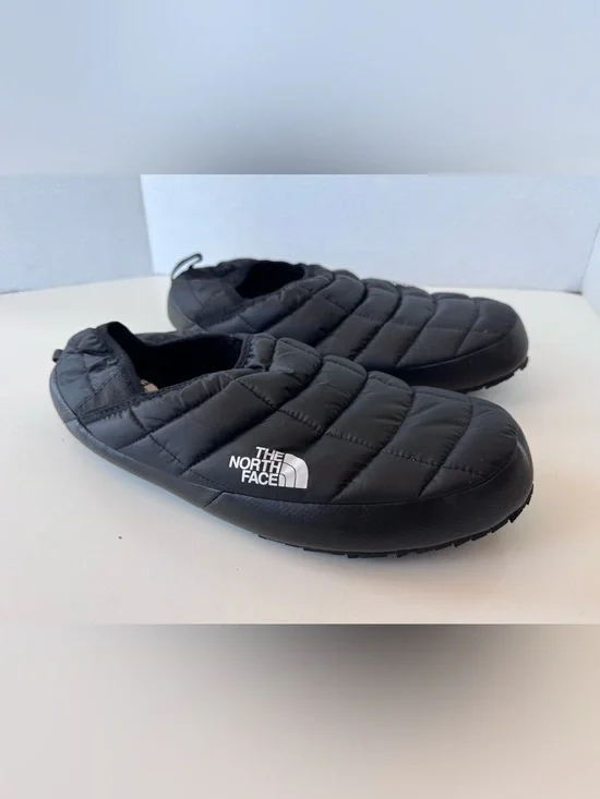 THE NORTH FACE MEN'S THERMOBALL TRACTION MULE V BLACK SLIP ON SLIPPER SHOES 12