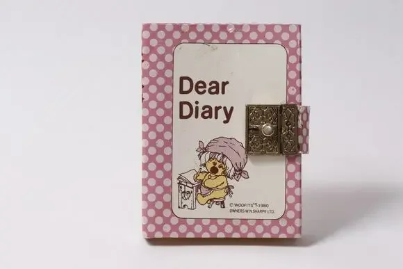 1980 Dakin The Woofits Dear Diary Vintage Notebook Locked ~ 260622-WH 1247