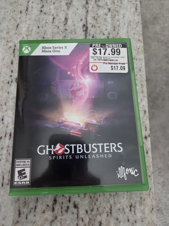 Ghostbusters: Spirits Unleashed Xbox One/Series X Game - Black Cover