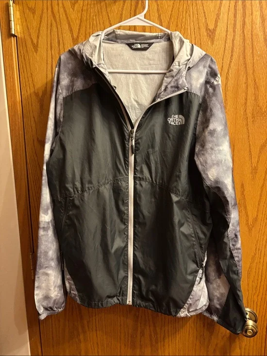 The North Face Black and Light Gray Women's/Unisex Shell Jacket