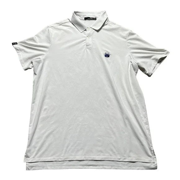 Ralph Lauren RLX Mens White Golf Polo Shirt Regular Fit Stretchy Size XL