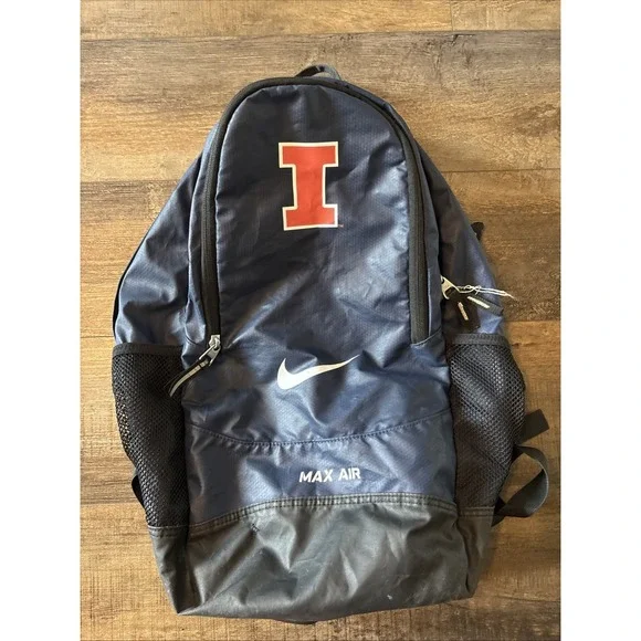 Nike Max Air Illinois U Of I Backpack Fighting Illini  Blue Orange School