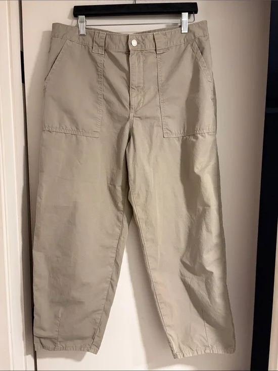 Zara Beige Utility Chinos