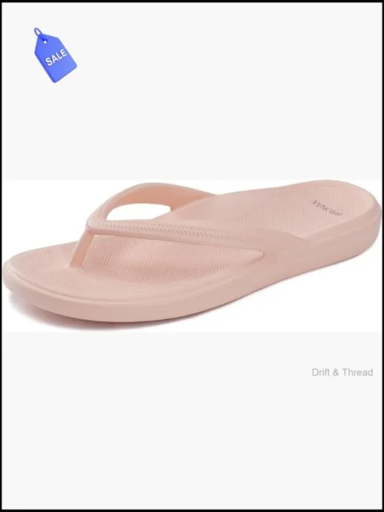 Arch Support Flip Flops - Orthotic Thong Sandals for Plantar Fasciitis Relief