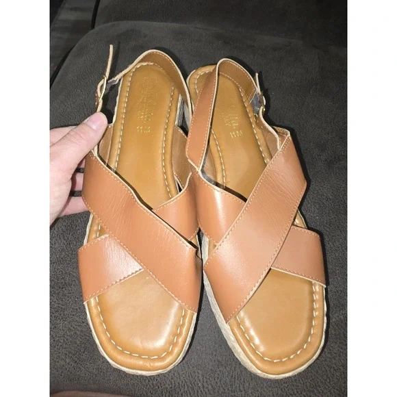 Bella Vita‎ Womens Jes Open Toe Casual Ankle Strap Wedges Size 11W