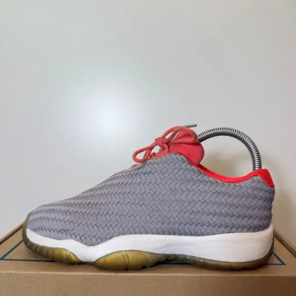 Nike Air Jordan Future Youth 5 Gray Knit Red Basketball Casual Sneakers Shoes