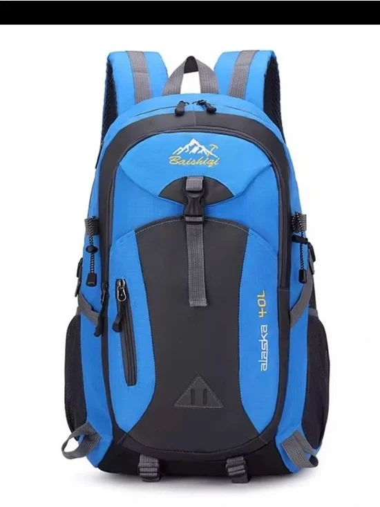 Baishiqi 40L Men's Blue and Black Backpack – Alaska Series